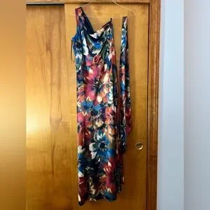 Robe En Soie Imprimée Florale Nicole Miller - Taille 10 - Neuve Avec étiquettes